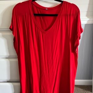 Red Business Casual Top